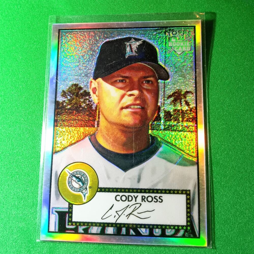 Cody Ross Signature Card #TCRC19 2006 Topps 52 Rookie Card Refractor SP 494/552.
